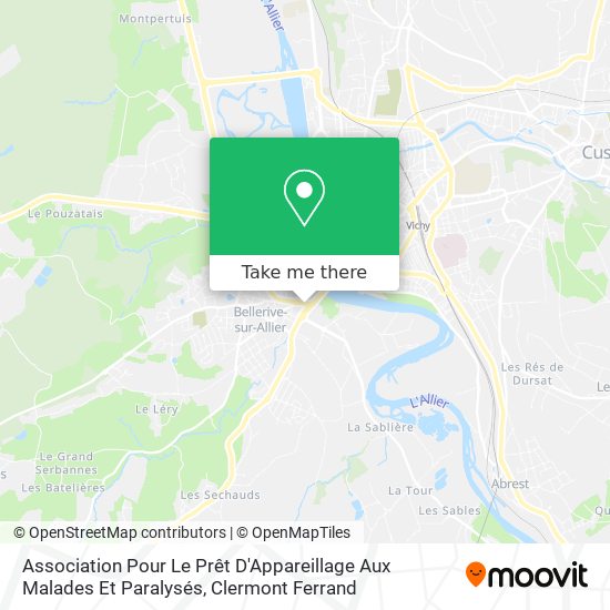 Association Pour Le Prêt D'Appareillage Aux Malades Et Paralysés map
