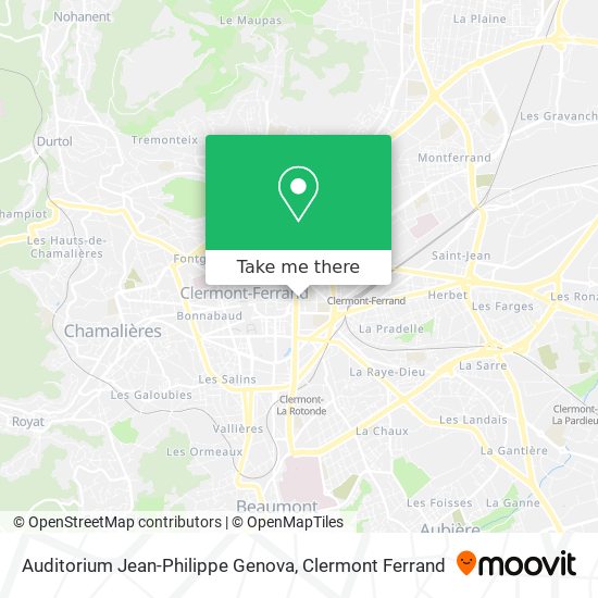 Auditorium Jean-Philippe Genova map