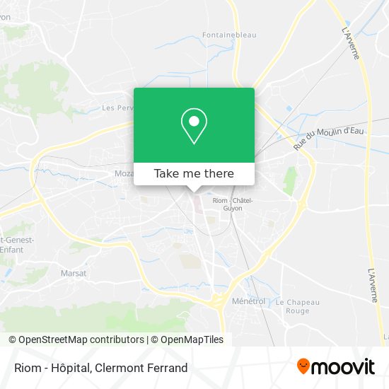 Riom - Hôpital map