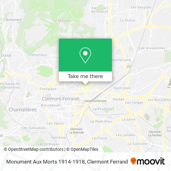 Monument Aux Morts 1914-1918 map