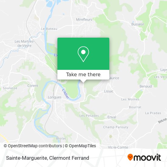 Sainte-Marguerite map