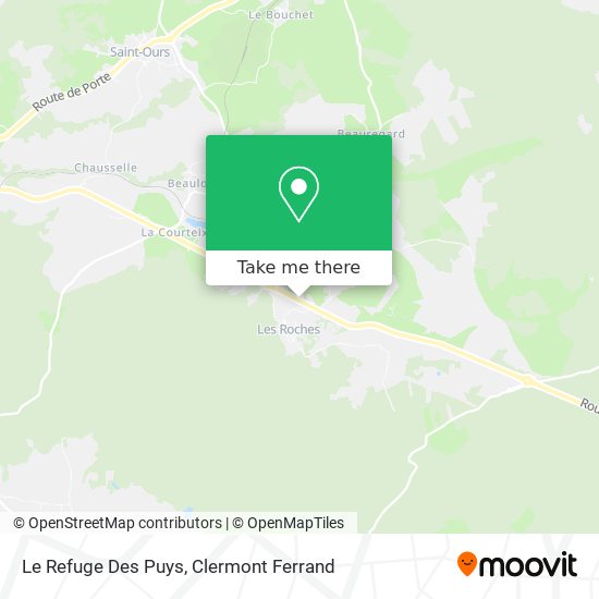 Le Refuge Des Puys map