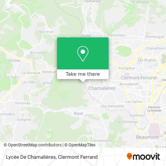 Lycée De Chamalières map