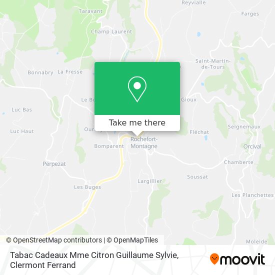Tabac Cadeaux Mme Citron Guillaume Sylvie map