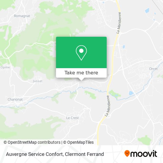 Auvergne Service Confort map