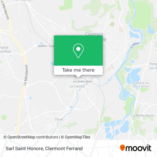 Sarl Saint Honore map