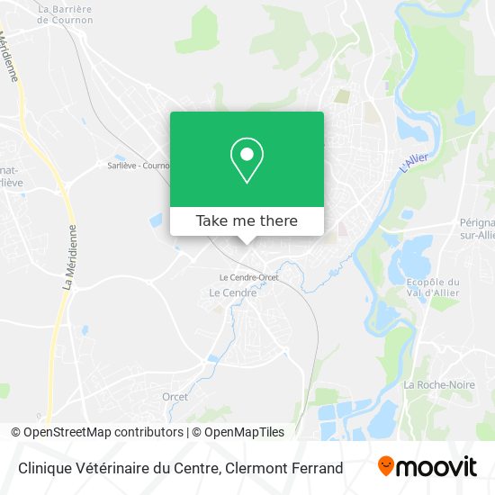 Clinique Vétérinaire du Centre map
