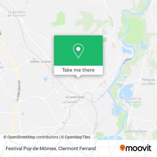Festival Puy-de-Mômes map