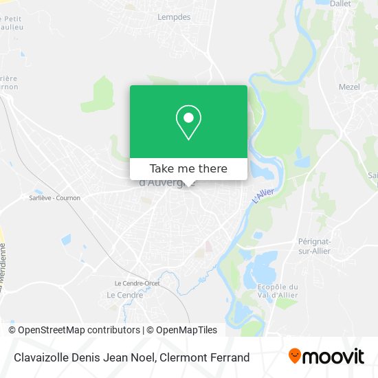 Clavaizolle Denis Jean Noel map