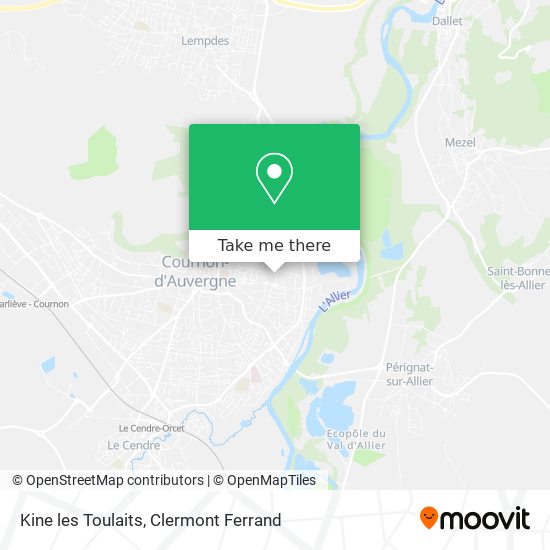 Kine les Toulaits map