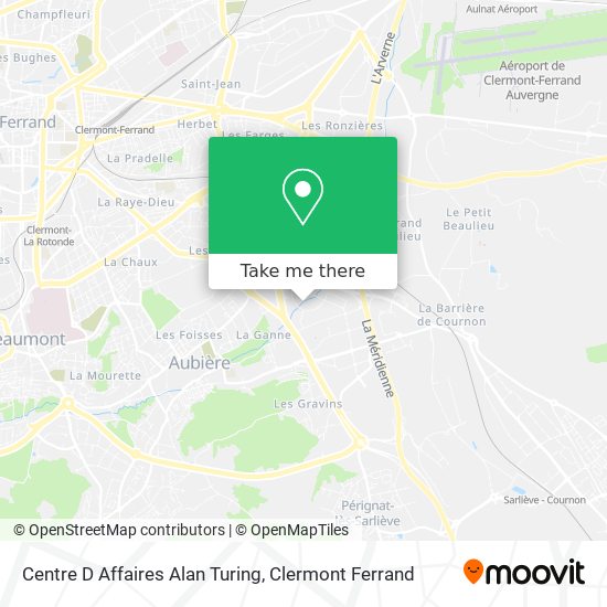 Centre D Affaires Alan Turing map