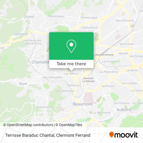 Terrisse Baraduc Chantal map