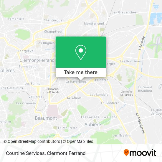 Courtine Services map