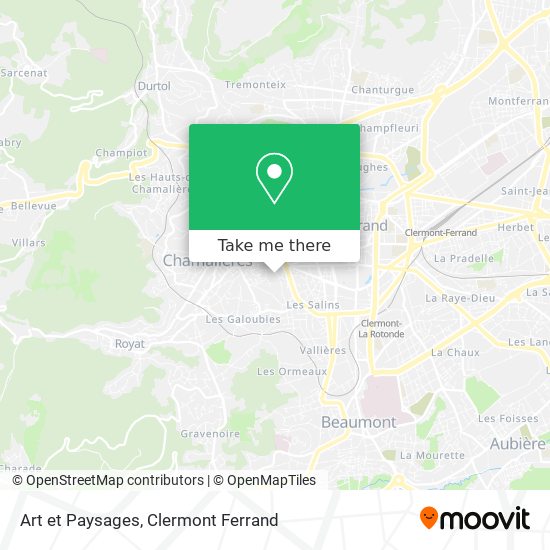 Art et Paysages map