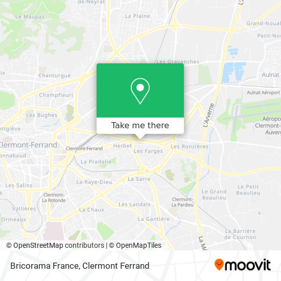 Mapa Bricorama France