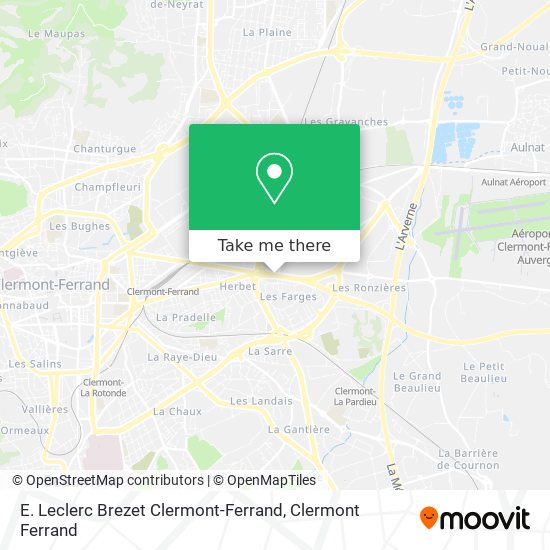 Mapa E. Leclerc Brezet Clermont-Ferrand