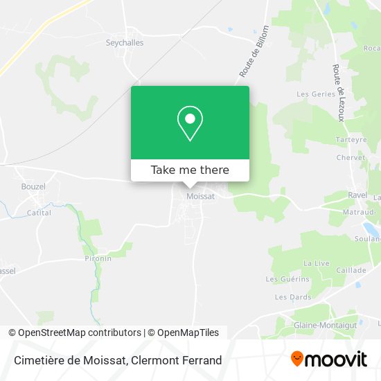 Cimetière de Moissat map