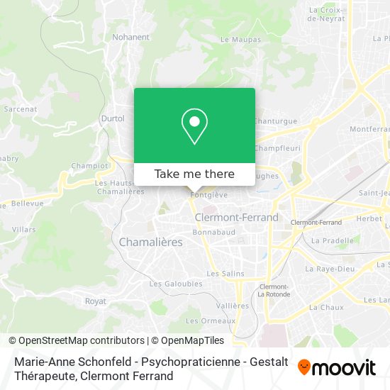 Marie-Anne Schonfeld - Psychopraticienne - Gestalt Thérapeute map