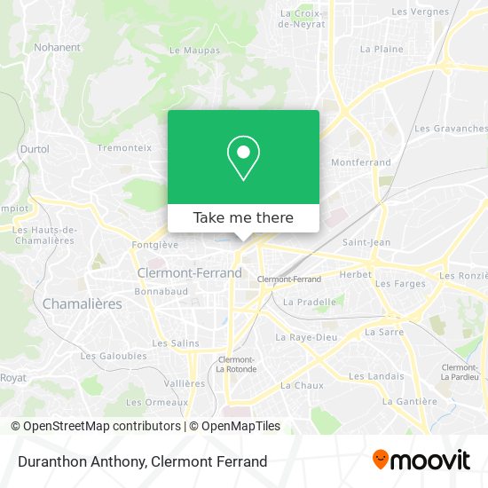 Duranthon Anthony map