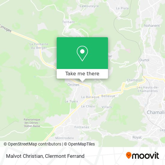 Malvot Christian map
