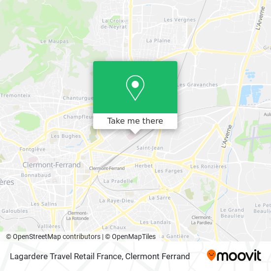 Lagardere Travel Retail France map