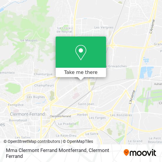 Mma Clermont Ferrand Montferrand map