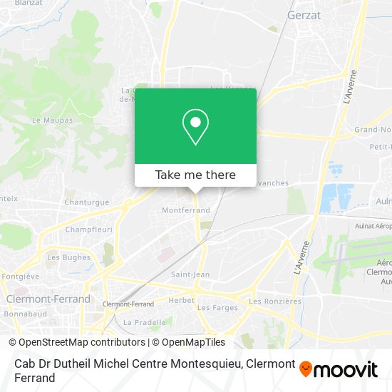 Cab Dr Dutheil Michel Centre Montesquieu map