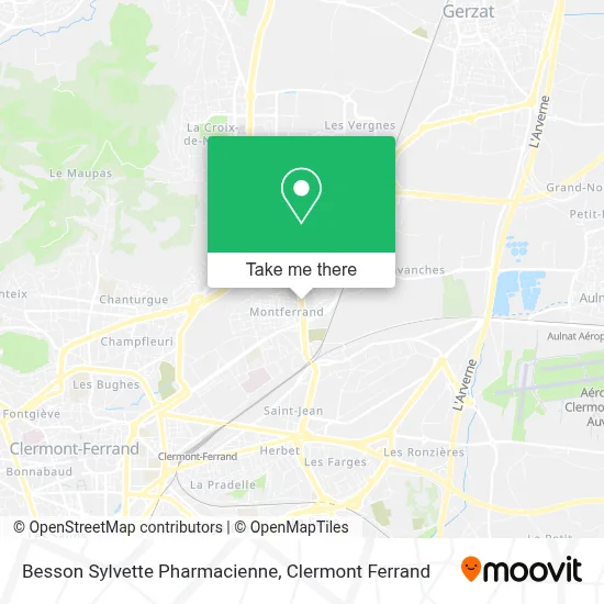 Besson Sylvette Pharmacienne map