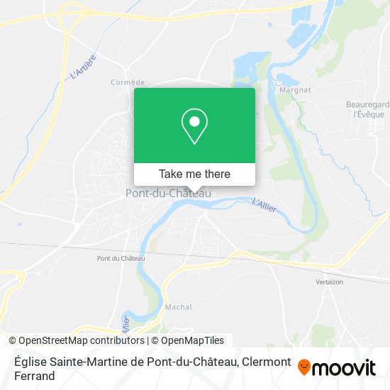 Église Sainte-Martine de Pont-du-Château map