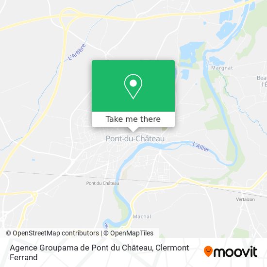 Agence Groupama de Pont du Château map