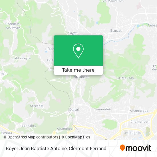 Boyer Jean Baptiste Antoine map