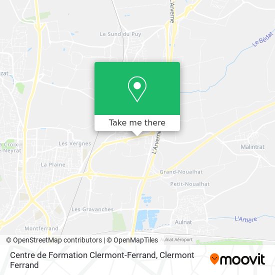 Centre de Formation Clermont-Ferrand map