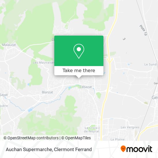 Auchan Supermarche map