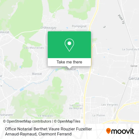 Office Notarial Berthet Vaure Rouzier Fuzellier Arnaud-Raynaud map