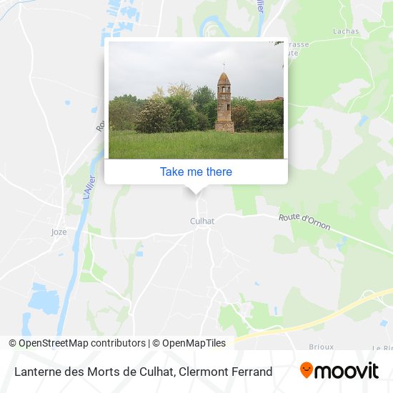 Lanterne des Morts de Culhat map