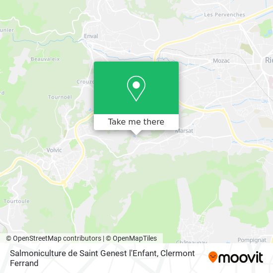 Salmoniculture de Saint Genest l'Enfant map