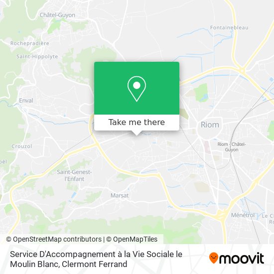 Service D'Accompagnement à la Vie Sociale le Moulin Blanc map