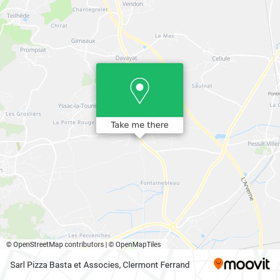 Sarl Pizza Basta et Associes map