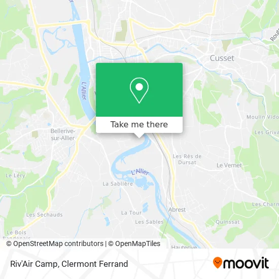Riv'Air Camp map