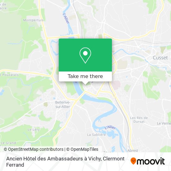 Ancien Hôtel des Ambassadeurs à Vichy map