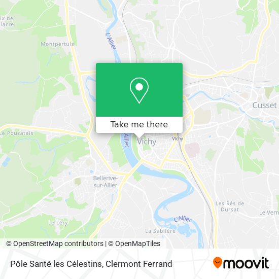 Pôle Santé les Célestins map