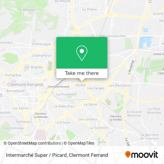 Intermarché Super / Picard map