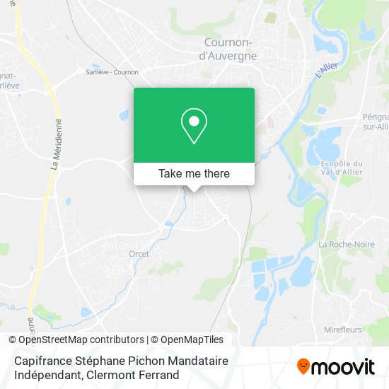 Capifrance Stéphane Pichon Mandataire Indépendant map