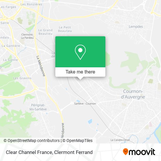 Clear Channel France map