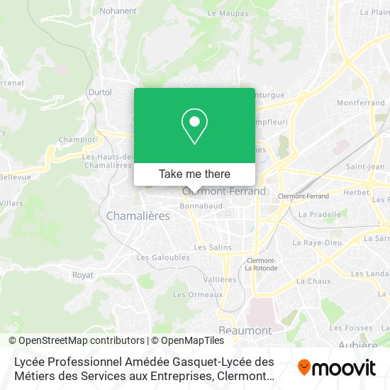 Mapa Lycée Professionnel Amédée Gasquet-Lycée des Métiers des Services aux Entreprises