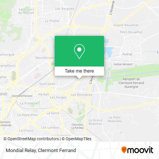 Mondial Relay map