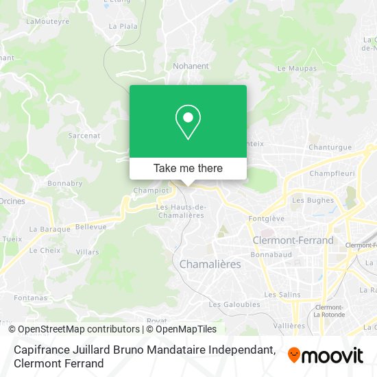 Capifrance Juillard Bruno Mandataire Independant map