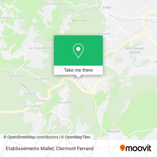 Etablissements Mallet map