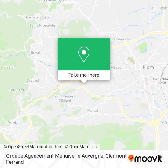 Groupe Agencement Menuiserie Auvergne map