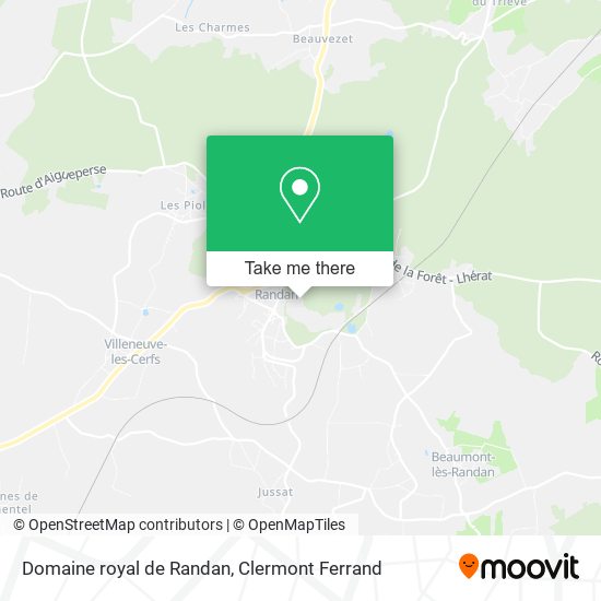 Domaine royal de Randan map